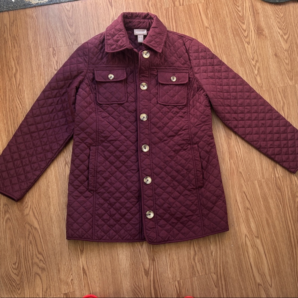 Quilted Burgundy Jacket